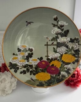 Квіти та птахи Сходу. Деревний горобець та хризантема