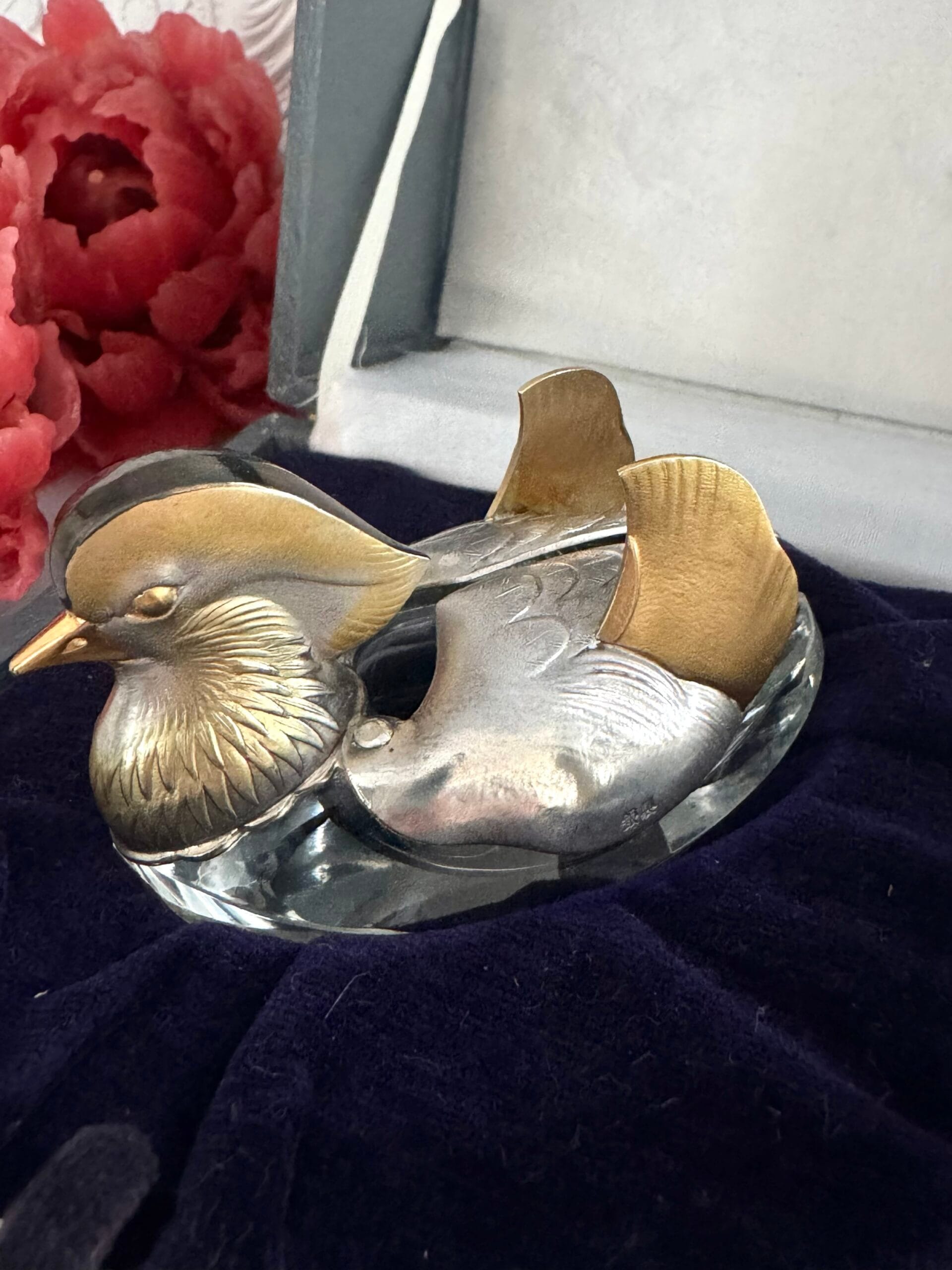 Срібні сільнички птахи , фірма Wako (Японія) 70-ті роки , срібло 925°