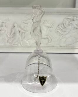 Хрустальный колокольчик Bayel France «Богиня-Вакханка», высота 14 см, винтаж