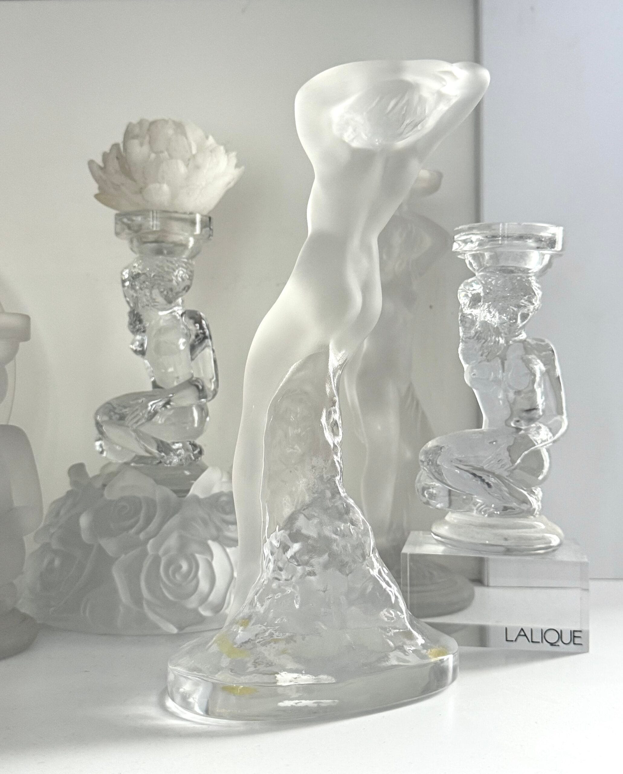 Вінтажна статуетка від Lalique France « Танцівниця» , висота 24 см , Номер моделі «11908» … 60-70 ті рр. - Зображення 7