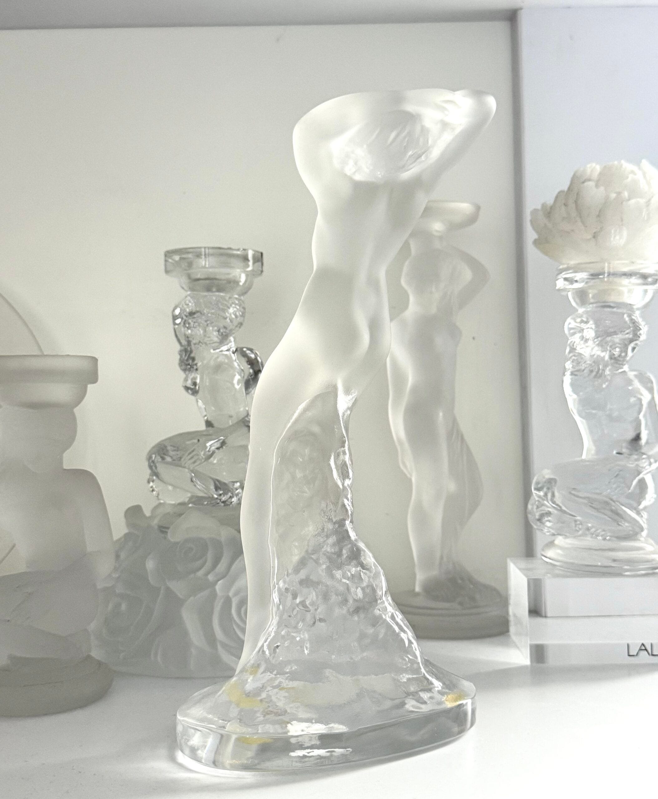 Вінтажна статуетка від Lalique France « Танцівниця» , висота 24 см , Номер моделі «11908» … 60-70 ті рр. - Зображення 5