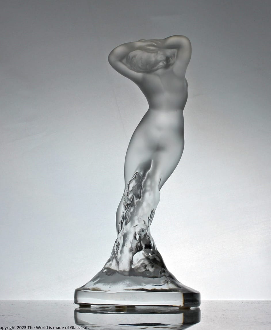 Вінтажна статуетка від Lalique France « Танцівниця» , висота 24 см , Номер моделі «11908» … 60-70 ті рр. - Зображення 8