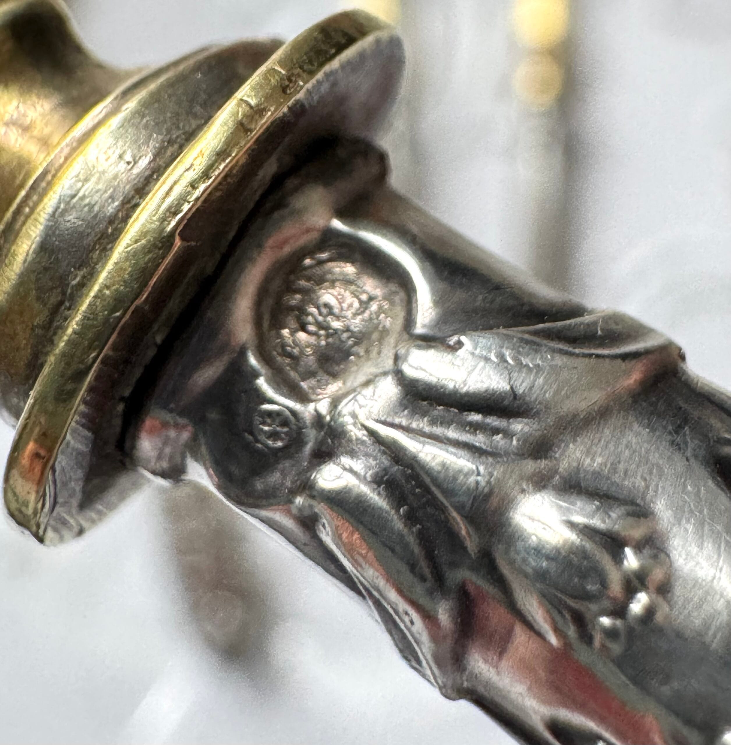 Антикварний срібний набір Франція кінець 19 віку - Зображення 10