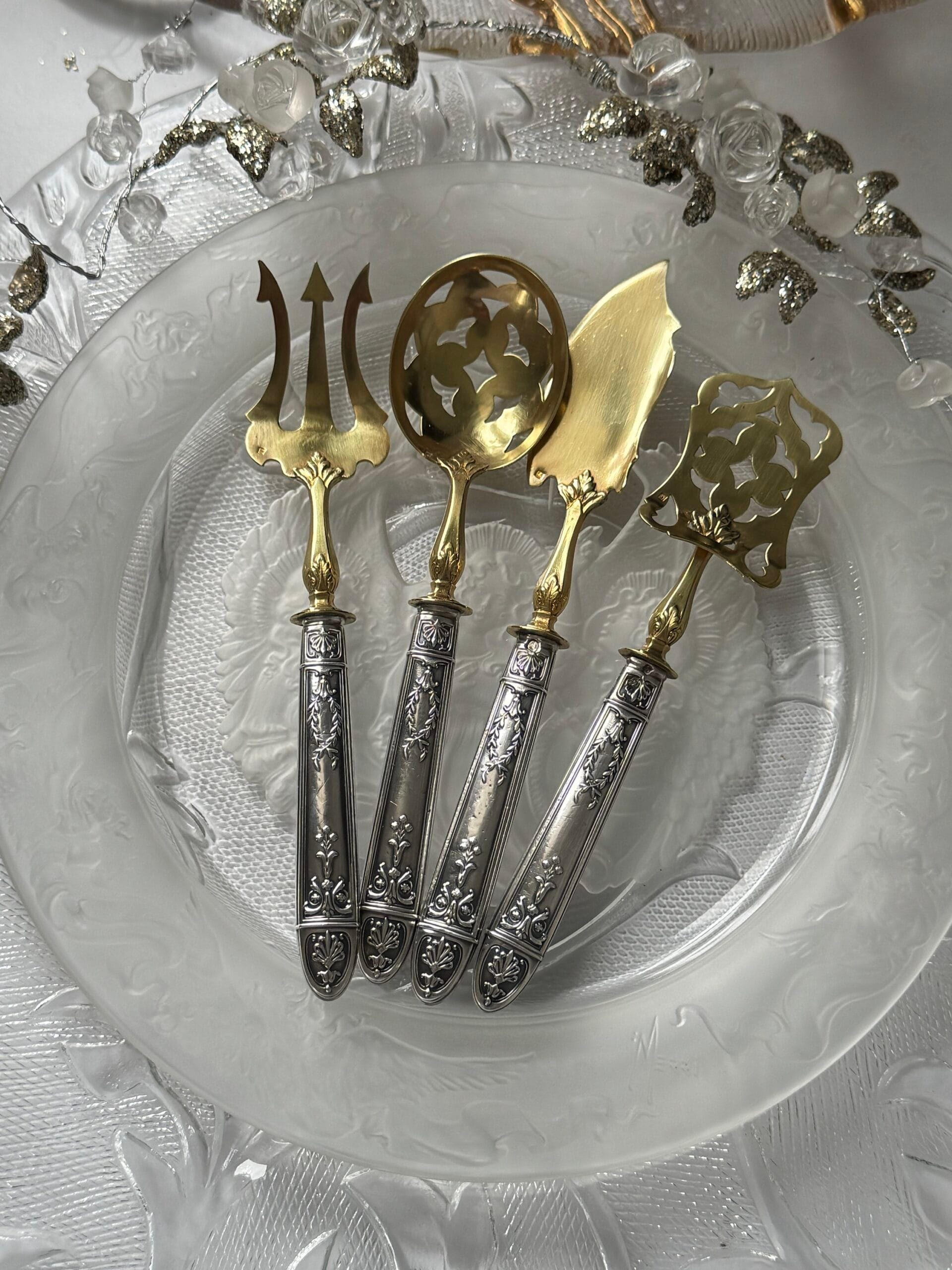 Антикварний набір для закусок Франція