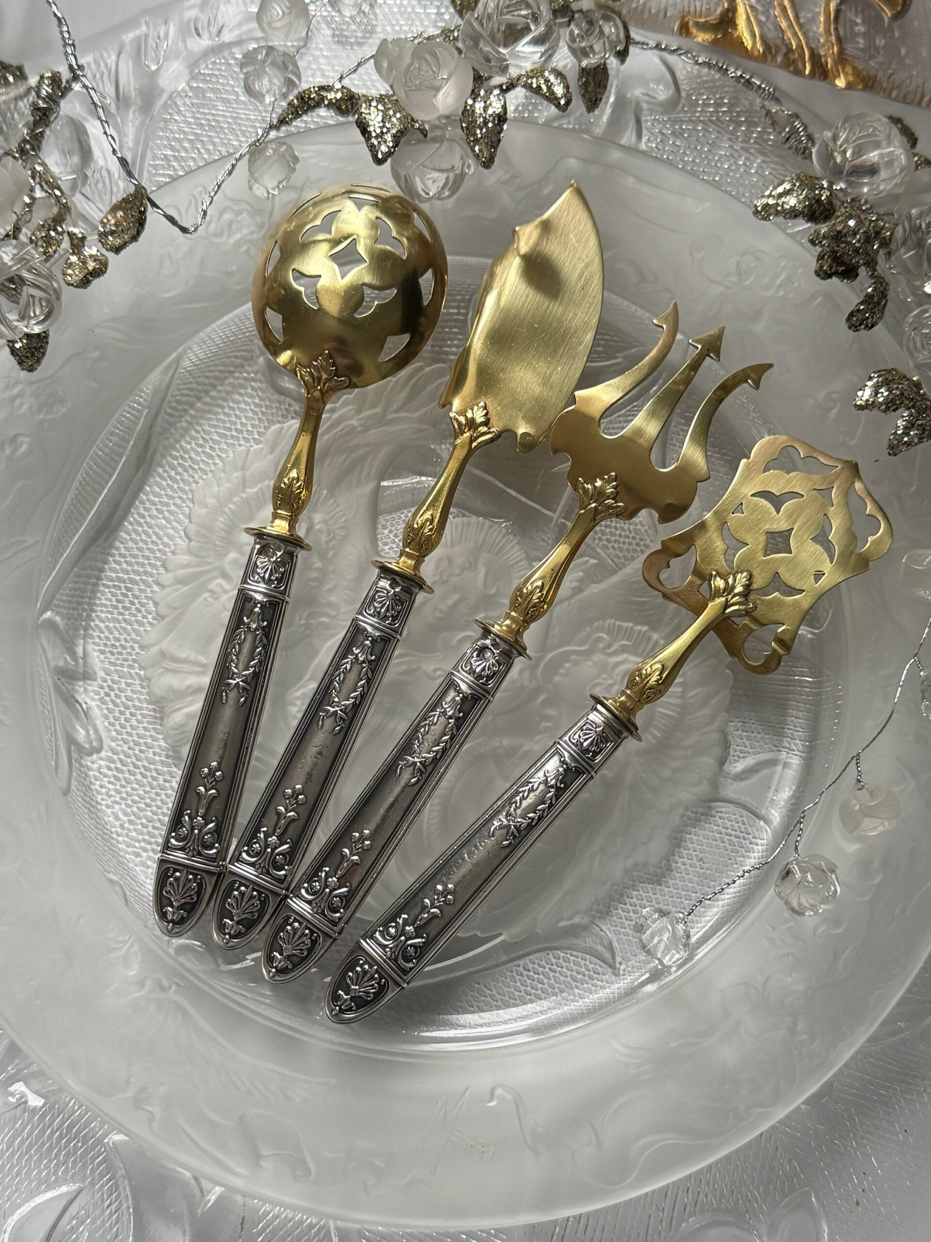 Антикварний набір для закусок Франція - Зображення 5