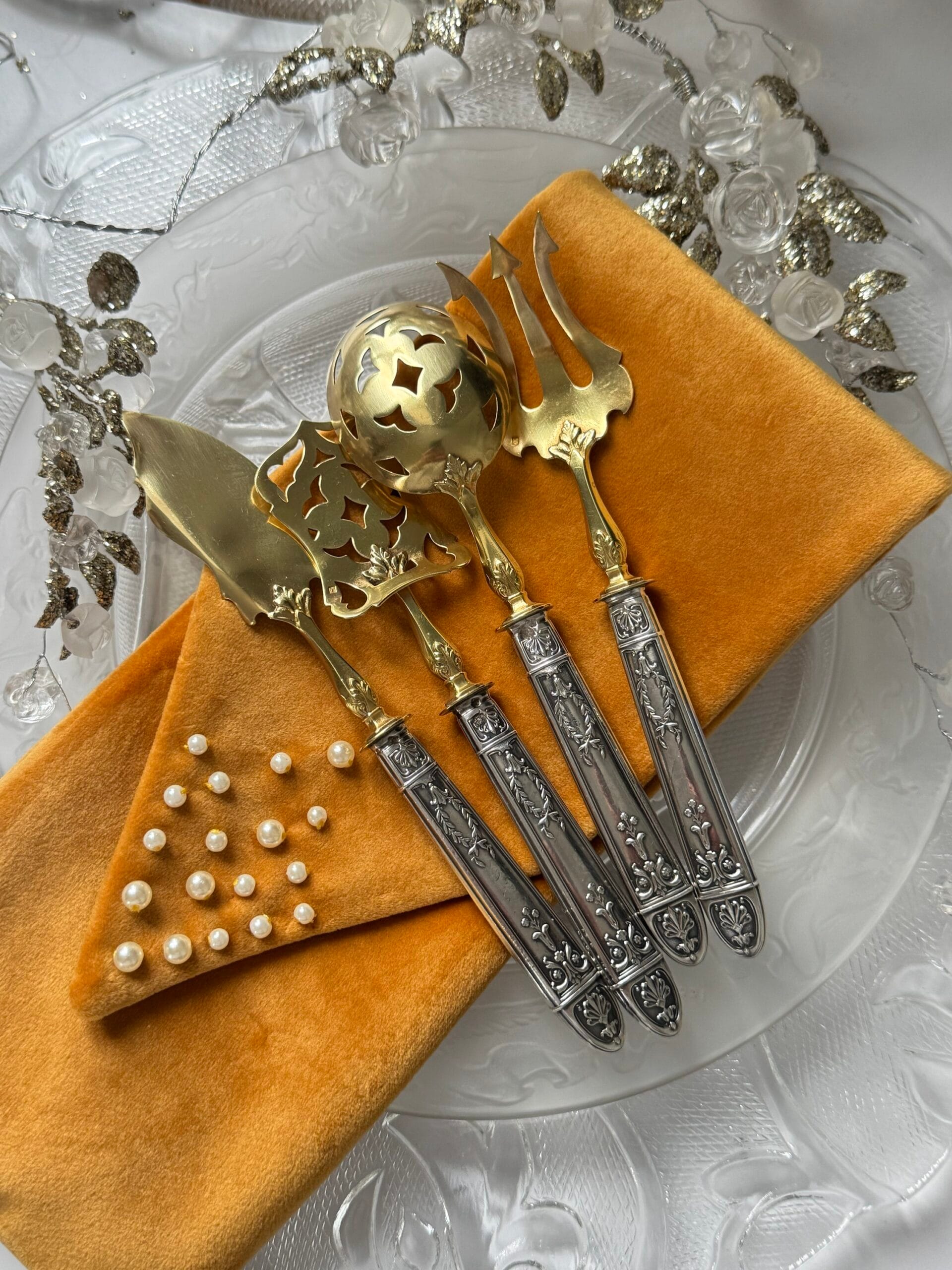 Антикварний набір для закусок Франція - Зображення 9