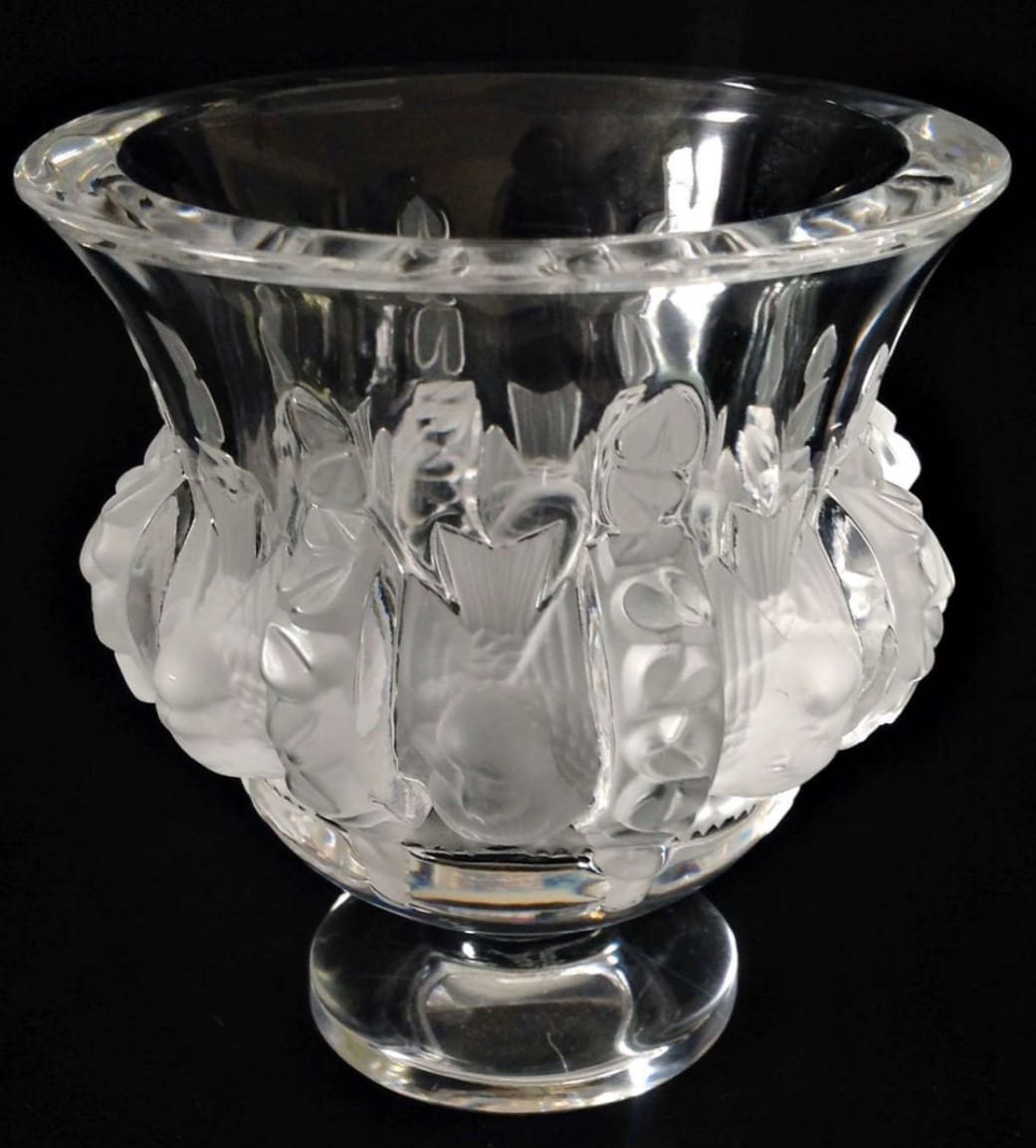 Культова ваза Lalique France "Dampierre" («Горобчики») 12,5 см