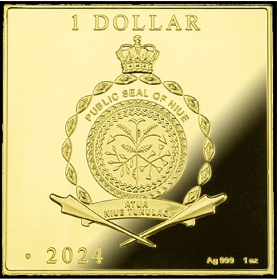 Колекційна срібна монета « Мона Ліза » в 1 унцію , 2024 рік , тираж 999 шт