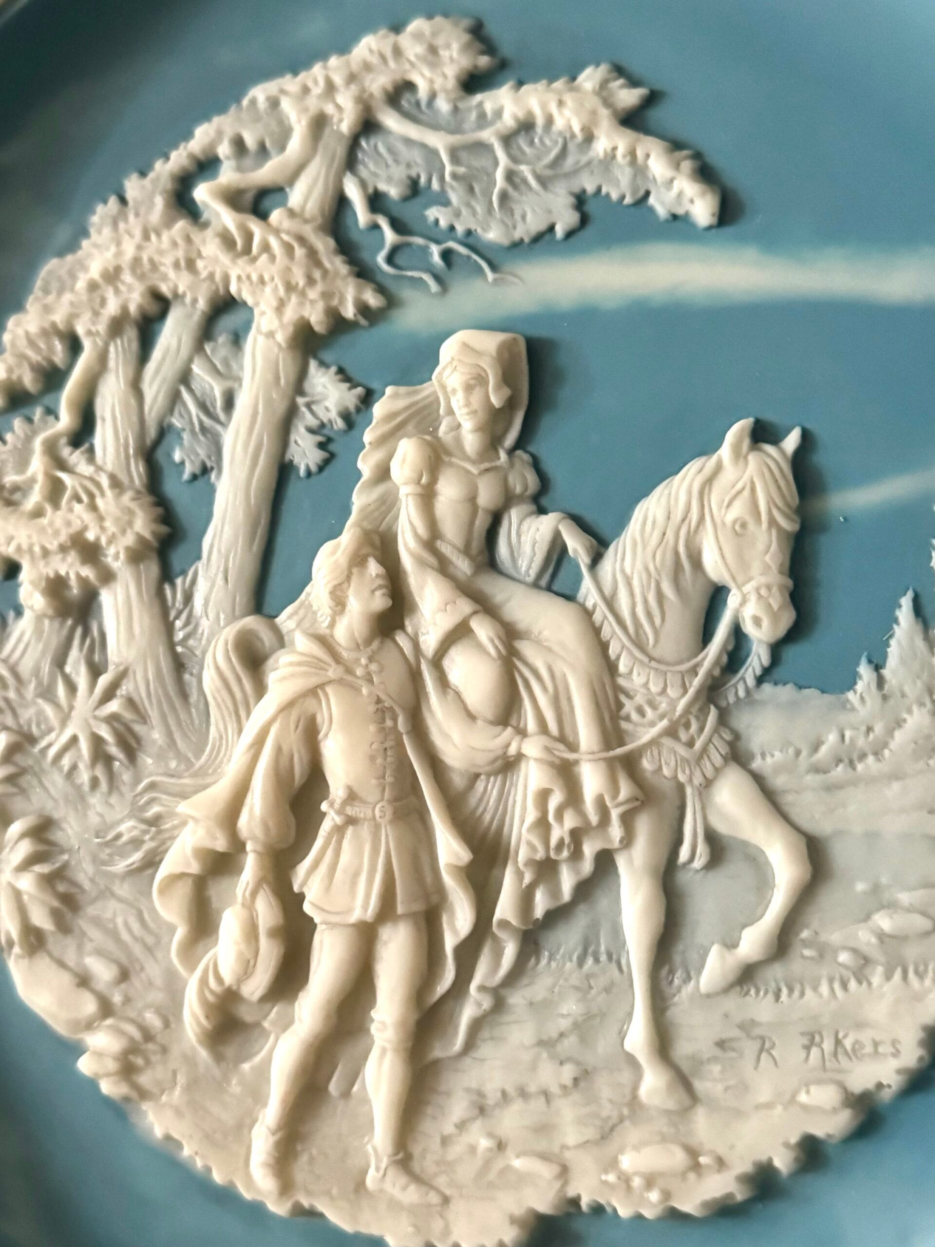 Колекційні тарілки «Любовні сонети Шекспіра» із міцного каменю Inkolay Cameo Stone у 1987–1989 роках - Зображення 17