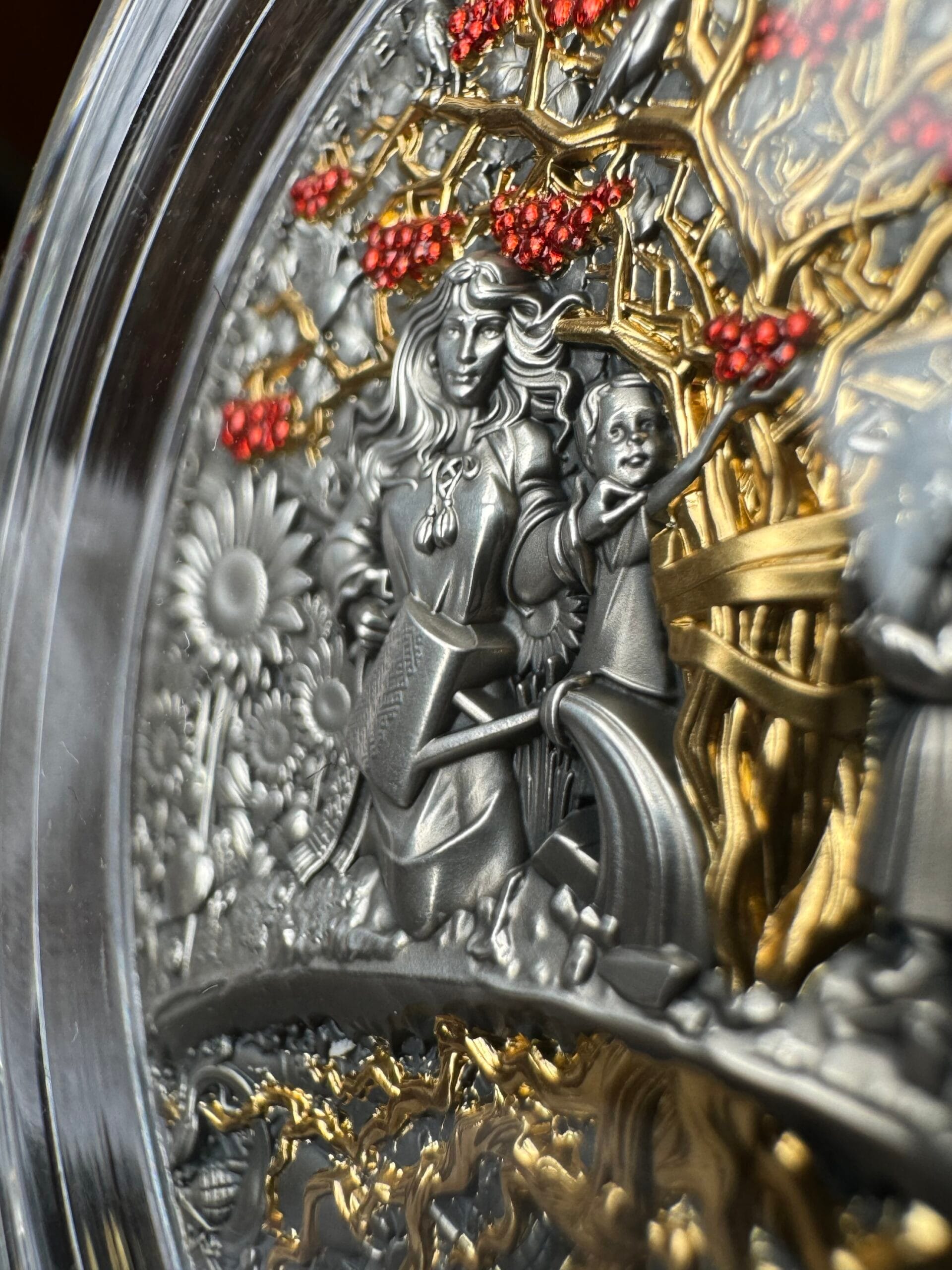 Колекційна срібна монета «Червона Калина» 2 унції T&S coin Cameroon, Vilnius, Lithuania( Латвія) 2024 , тираж 500 штук - Зображення 13