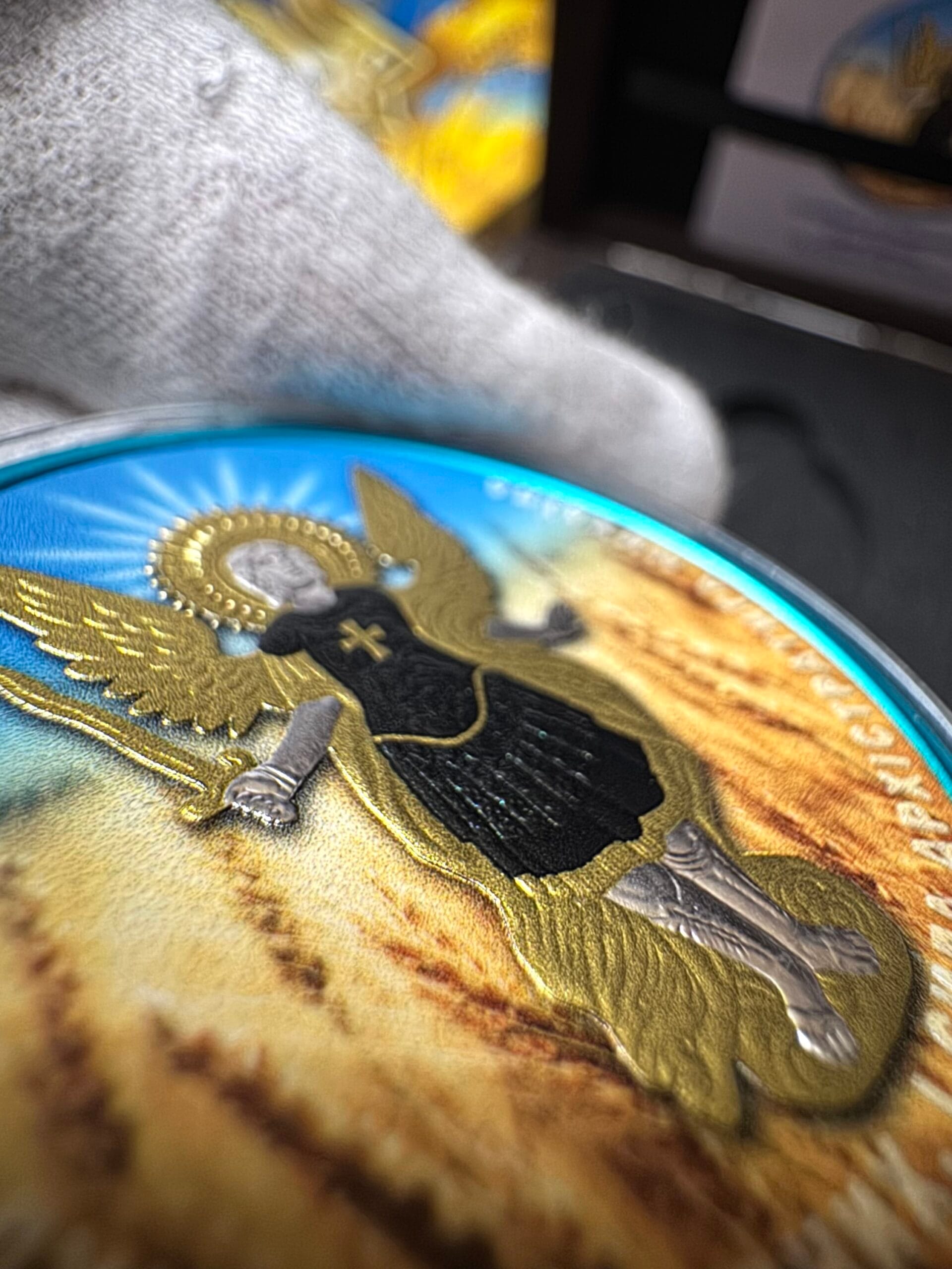 Колекційна срібна Монета Архангел Михаїл 2022 р 1 унція , тираж 200 шт - Зображення 5