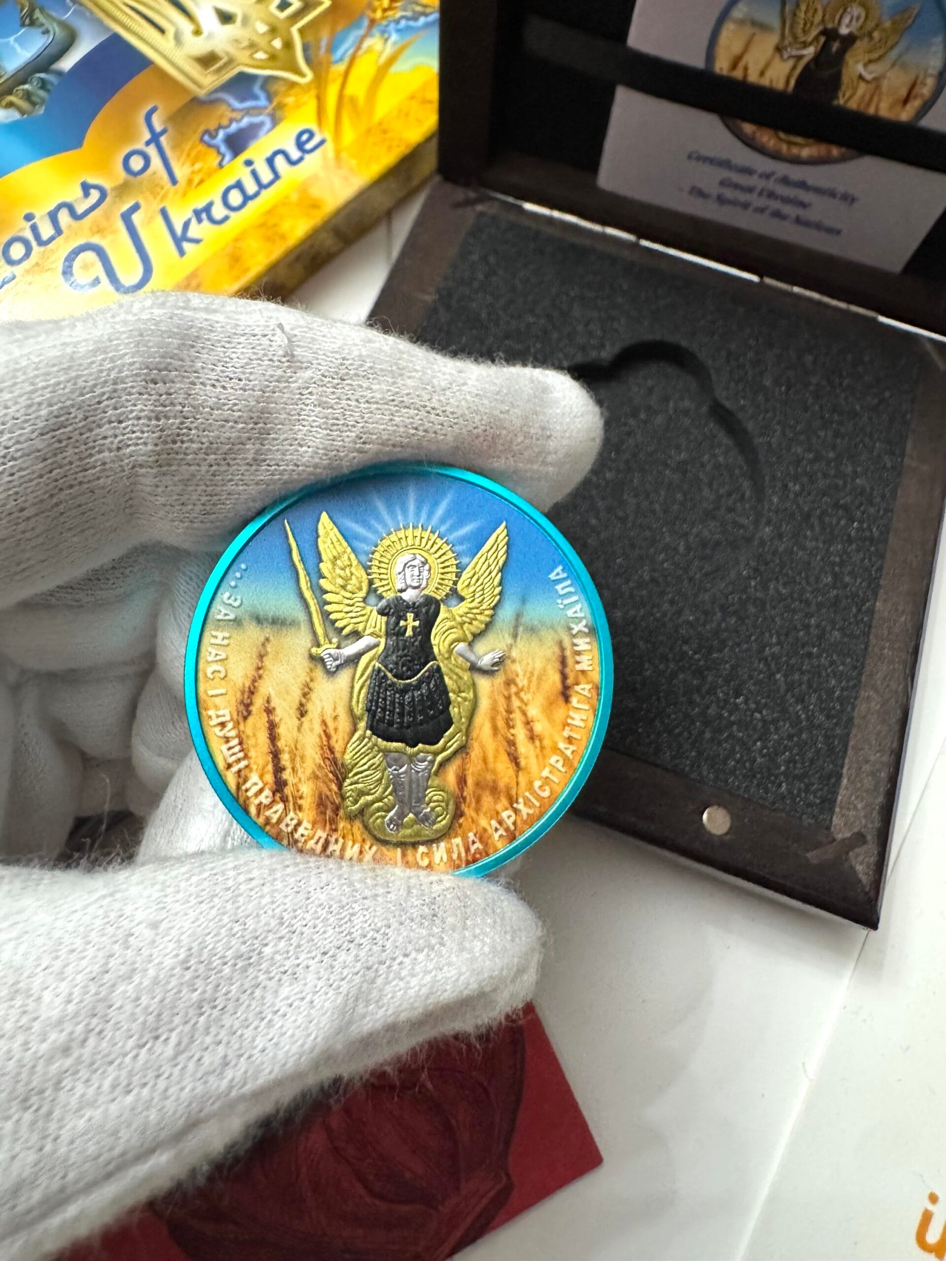 Колекційна срібна Монета Архангел Михаїл 2022 р 1 унція , тираж 200 шт - Зображення 4