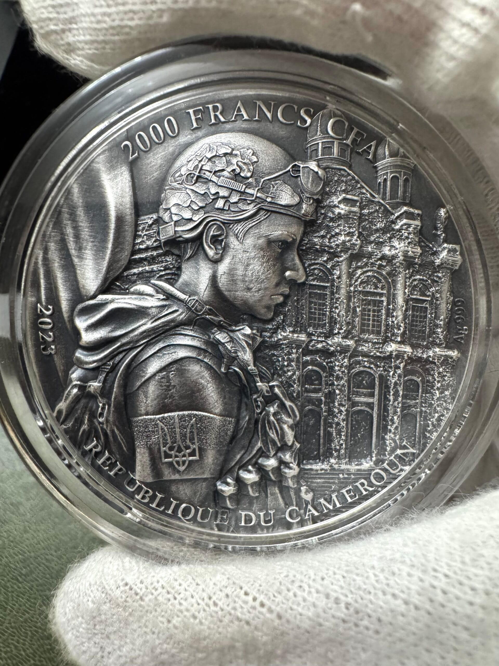 Колекційна срібна монета з УФ ефектом «Острів Зміїний» 2023 р. , Carpathiam mint , Cameroon , тираж 500 шт - Зображення 8