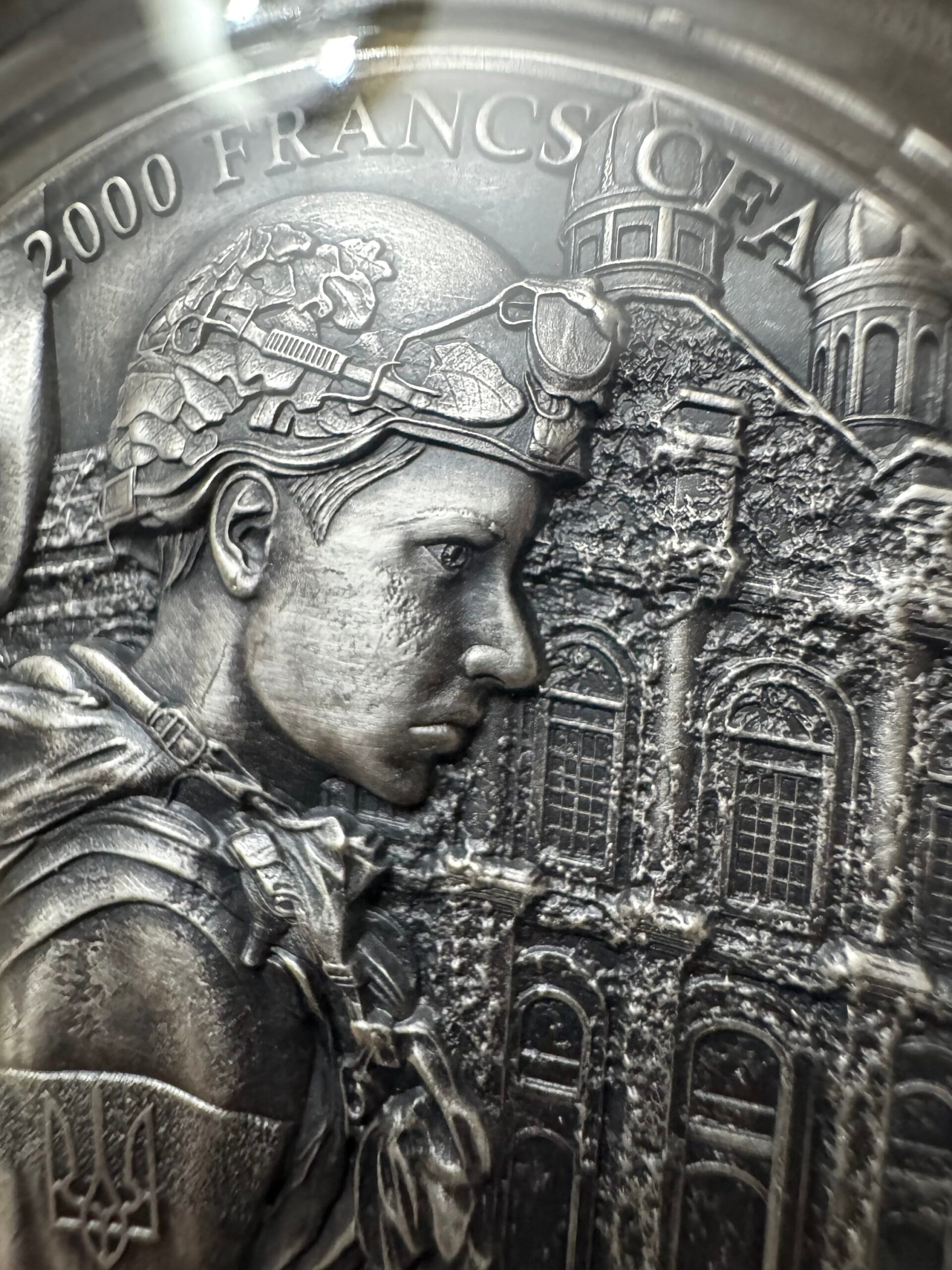 Колекційна срібна монета з УФ ефектом «Острів Зміїний» 2023 р. , Carpathiam mint , Cameroon , тираж 500 шт - Зображення 9