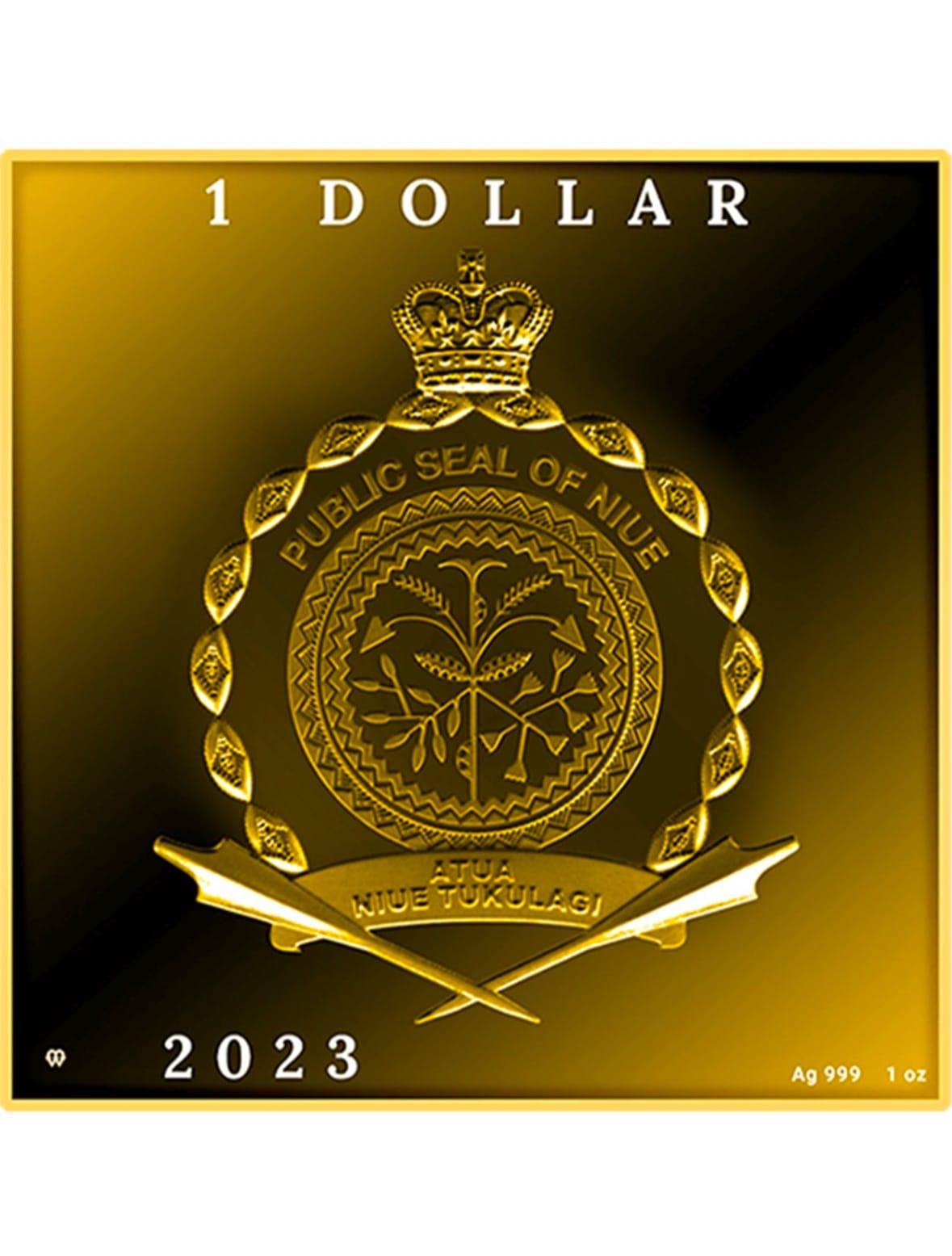 Колекційна срібна монета « Ван Гог » в 1 унцію , 2023 рік , тираж 999 шт