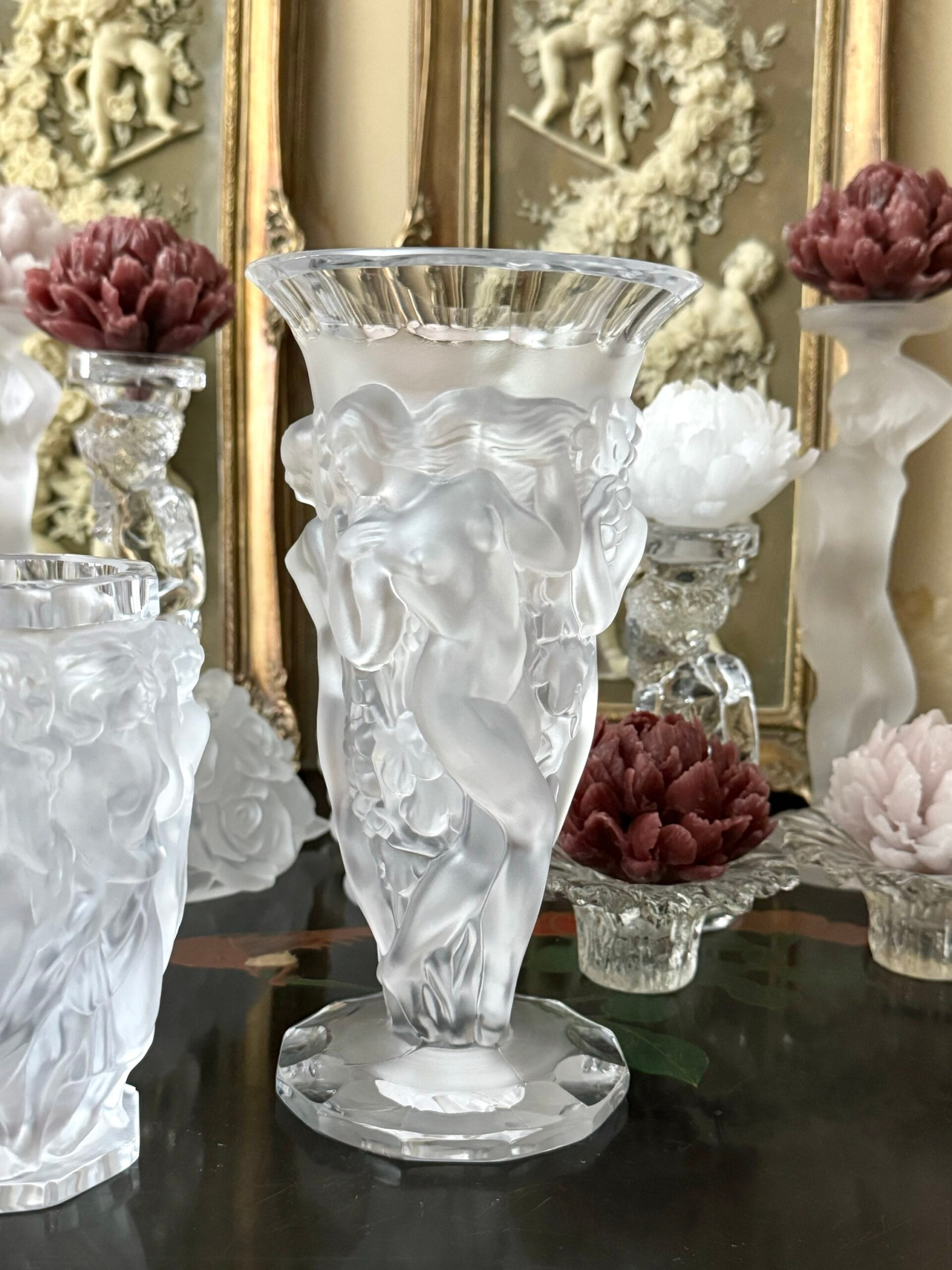 Вази у стилі Lalique від Heinrich Hoffman, моделі Art Deco 30-40 рр . Під замовлення !!!