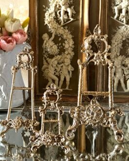 декоративная подставка для тарелок латунная 30 см