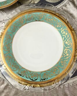 Тарелка Haviland & Co Limoges бирюзовая