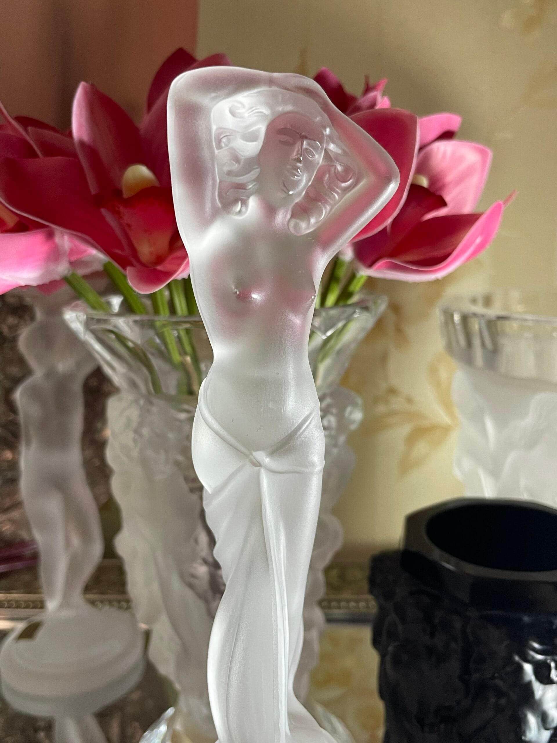 Графін/флакон « танцівниця» від H. Hoffman Art Deco 1930-40 рр. , обʼєм 300 мл - Зображення 3