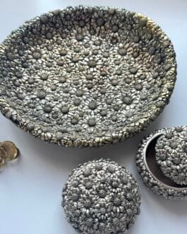 Luxury интерьерное блюдо StilArte медь с серебром