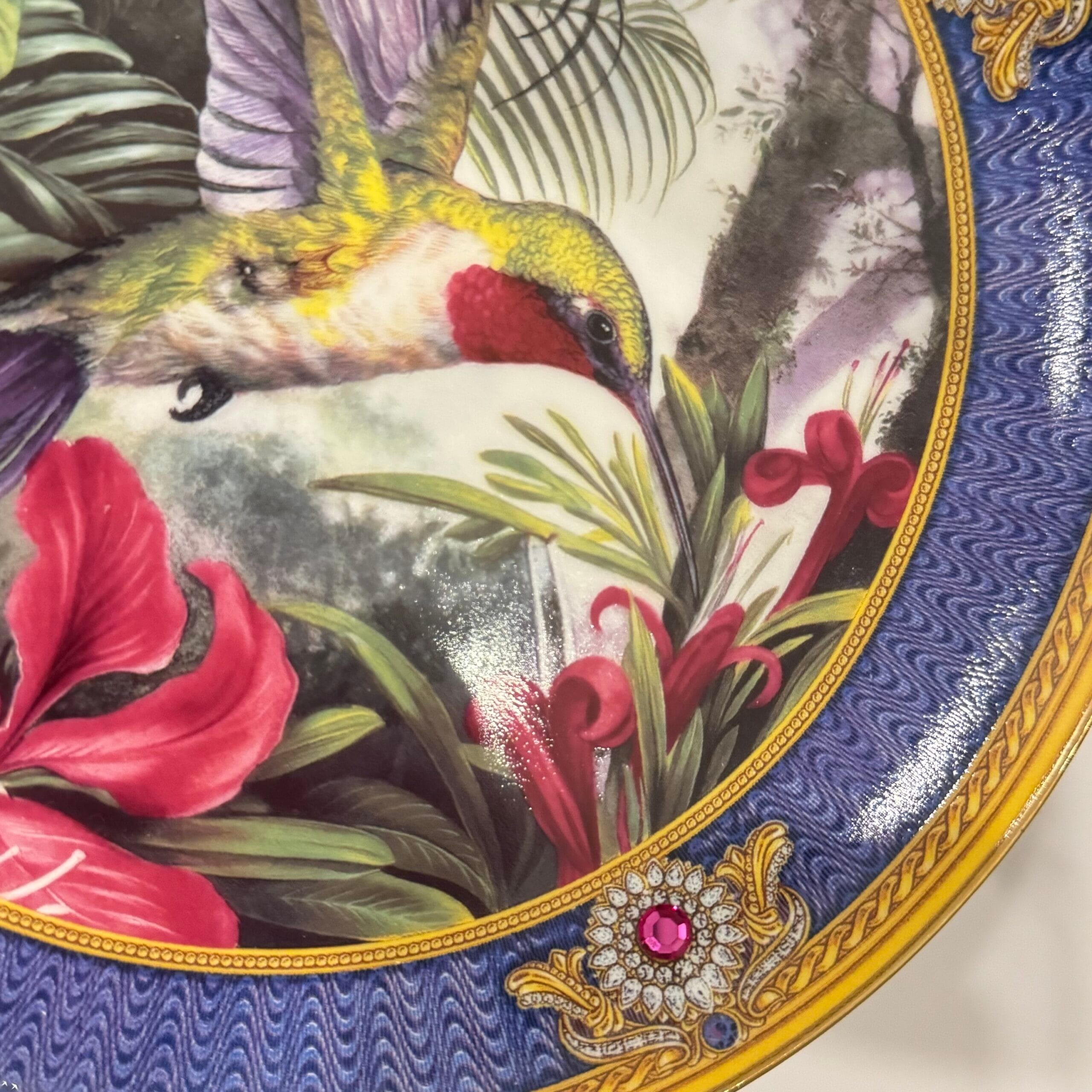 Колекційна тарілка з колібрі Franklin Mint