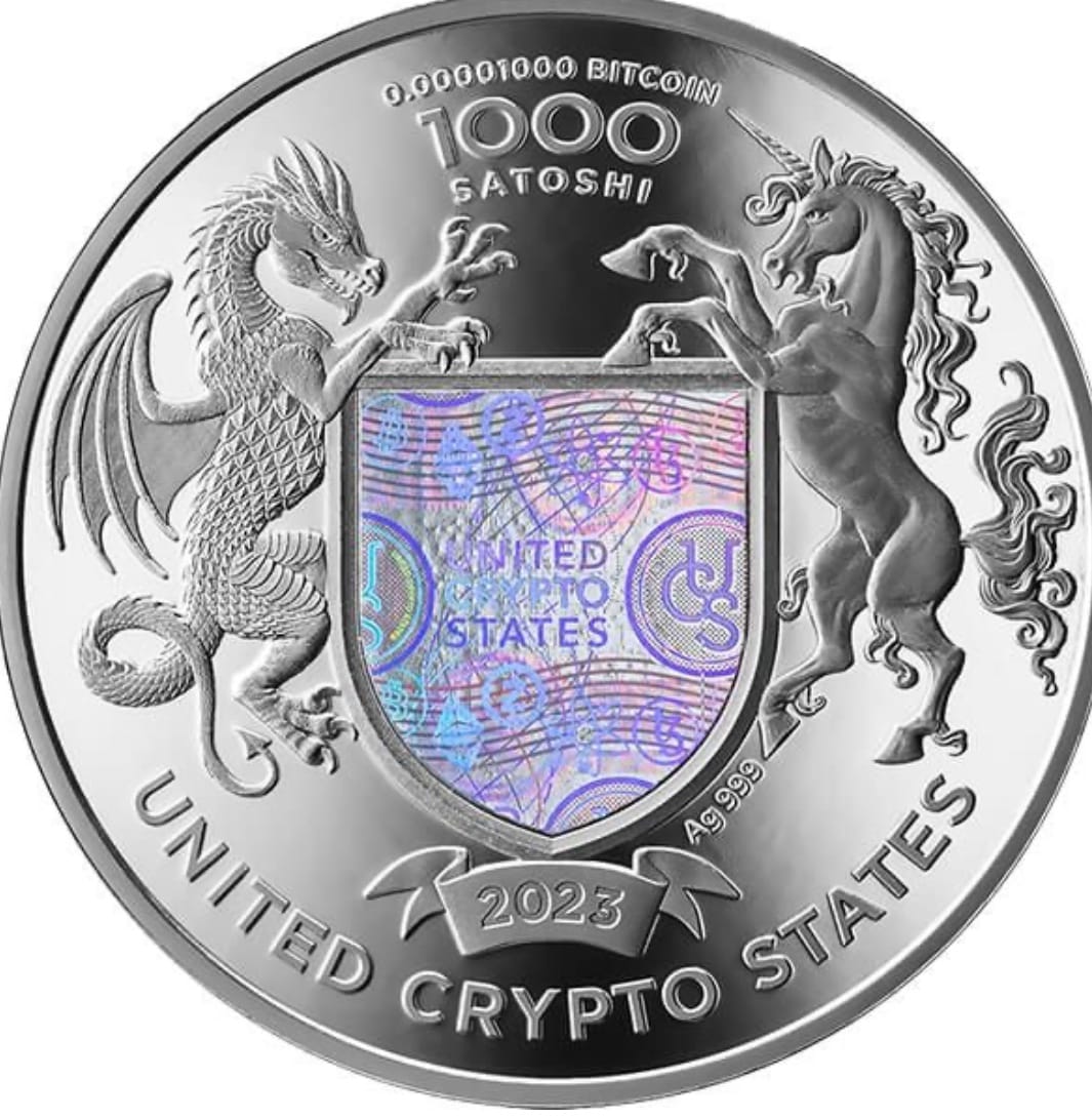 Срібна монета 1000 Satoshi