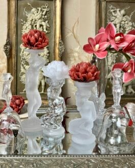 Хрустальный подсвечник ГХЗ, Гусевский хрустальный завод, высота 20 см, винтаж