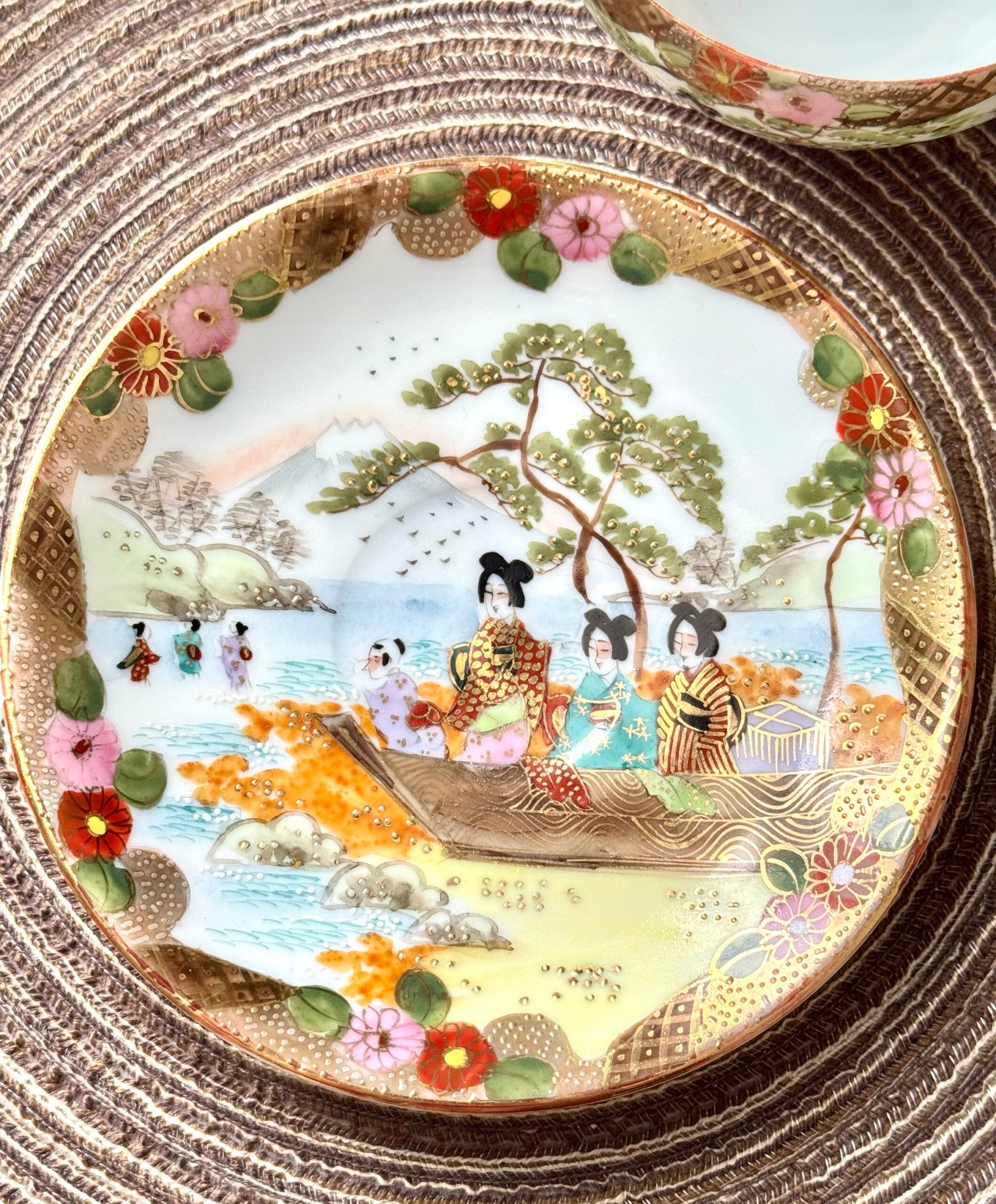 Антикварна колекційна двійка Satsuma