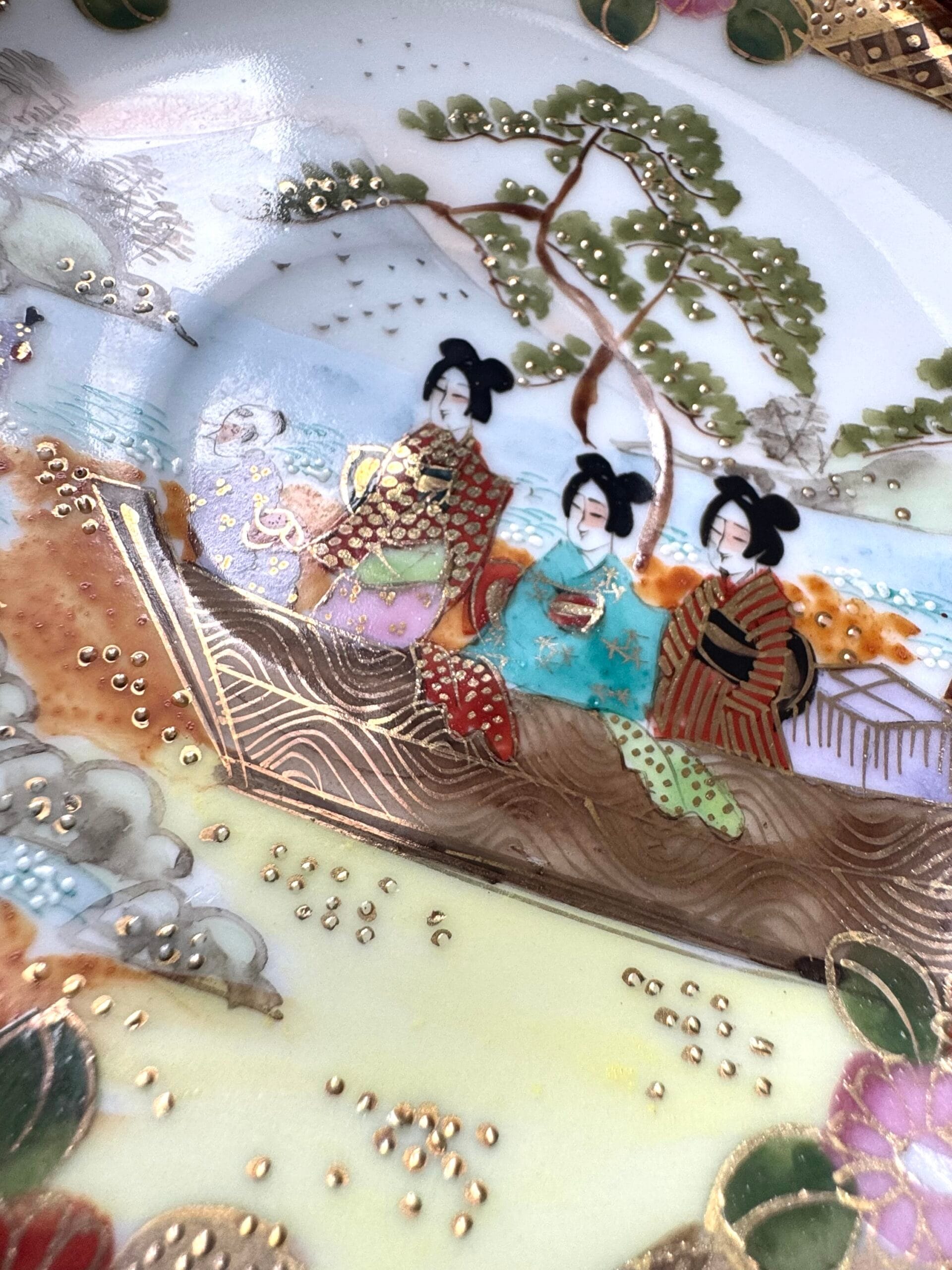 Антикварна колекційна двійка Satsuma - Зображення 5