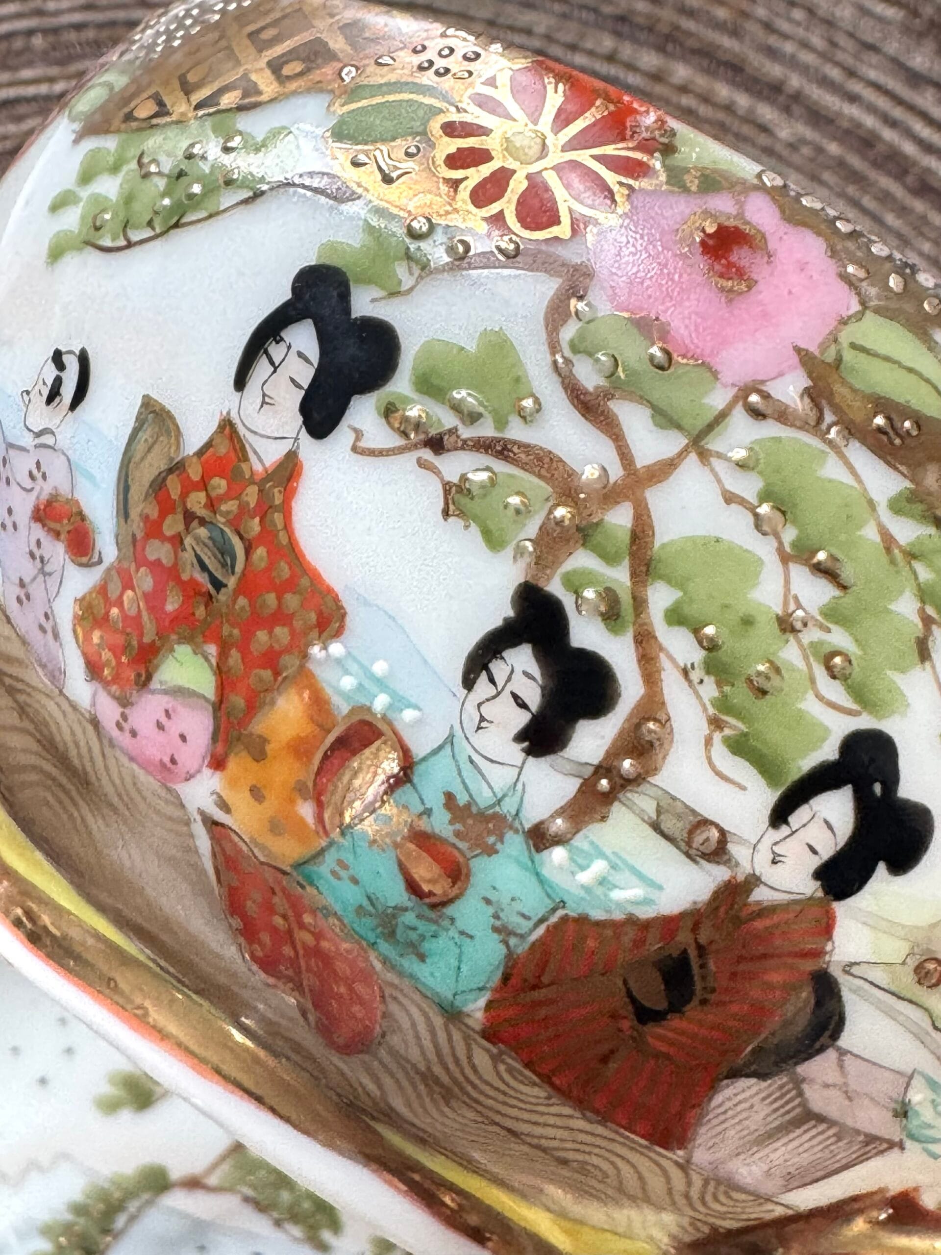 Антикварна колекційна двійка Satsuma - Зображення 7