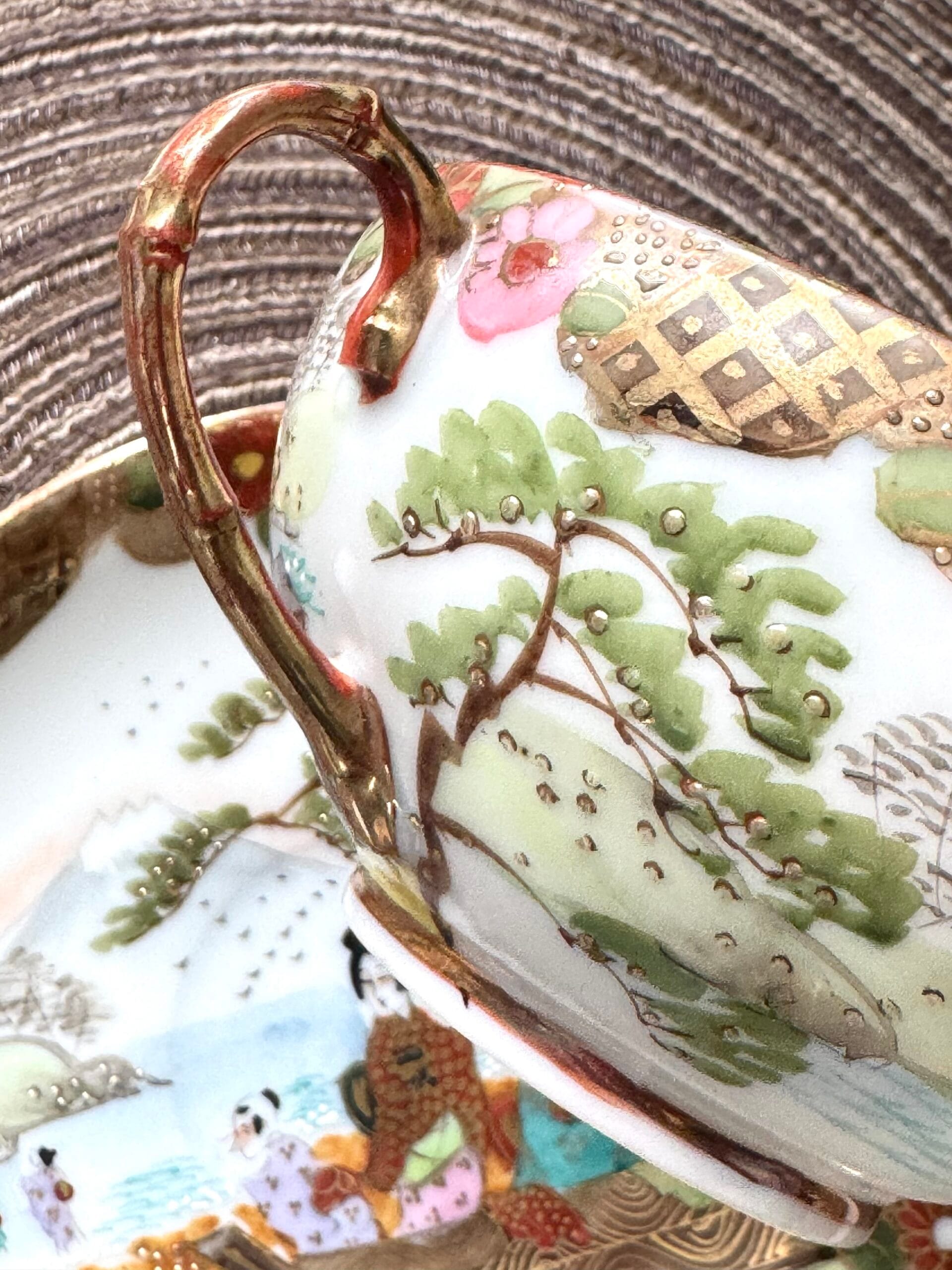 Антикварна колекційна двійка Satsuma - Зображення 8