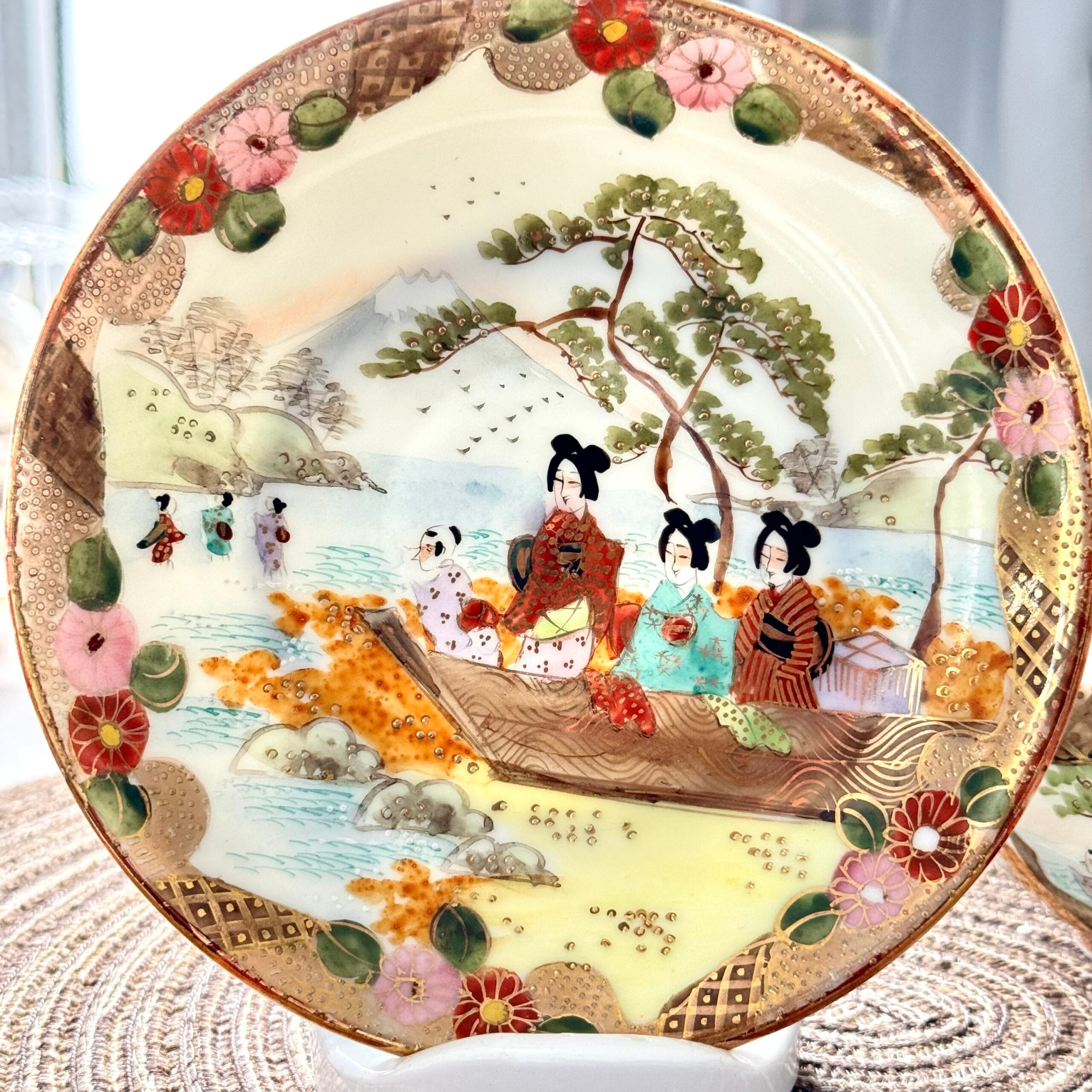 Антикварна колекційна двійка Satsuma - Зображення 10