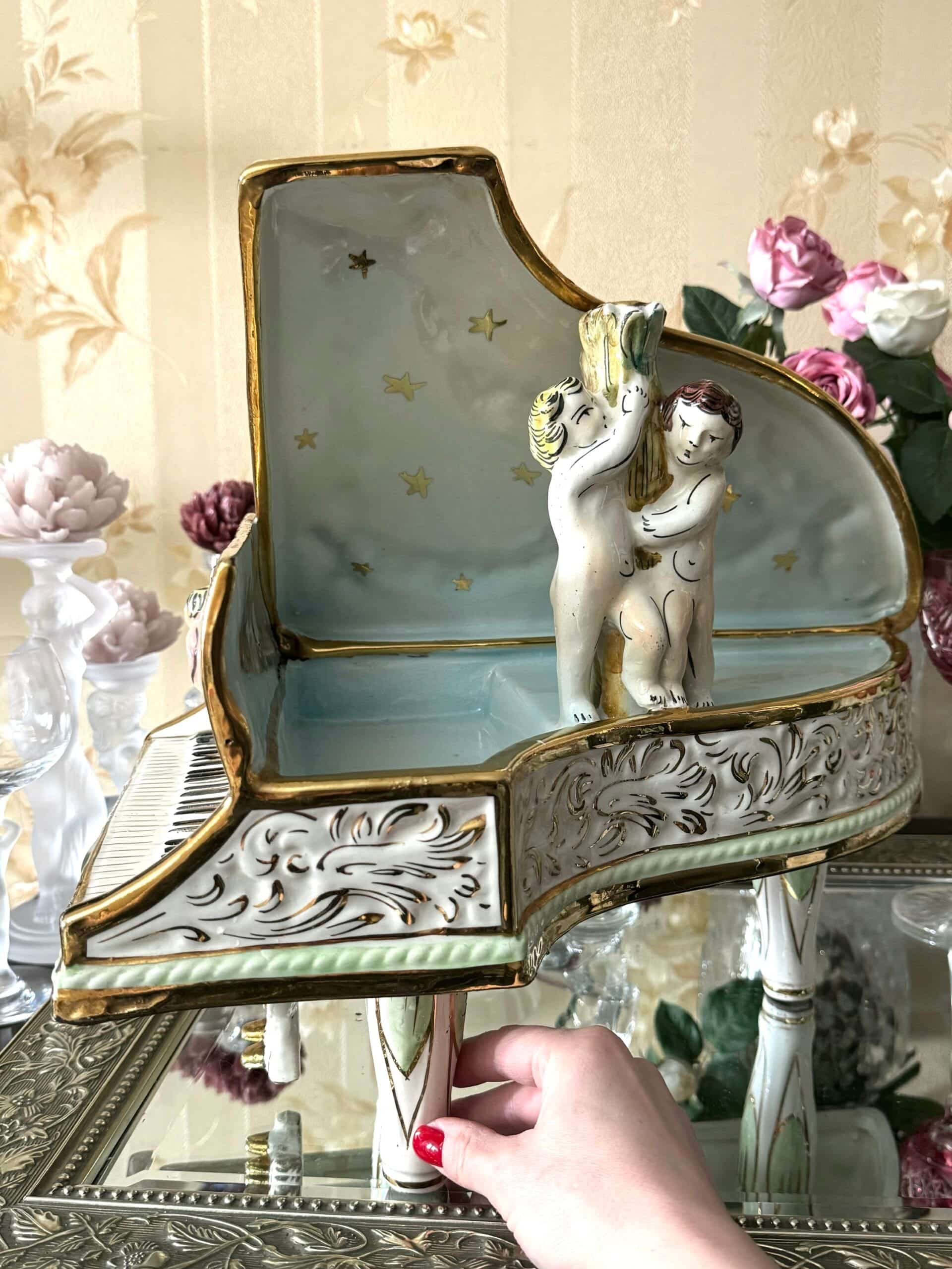 Унікальний вантажний рдкісрий рояль /статуетка від Capodimonte Italy - Зображення 12
