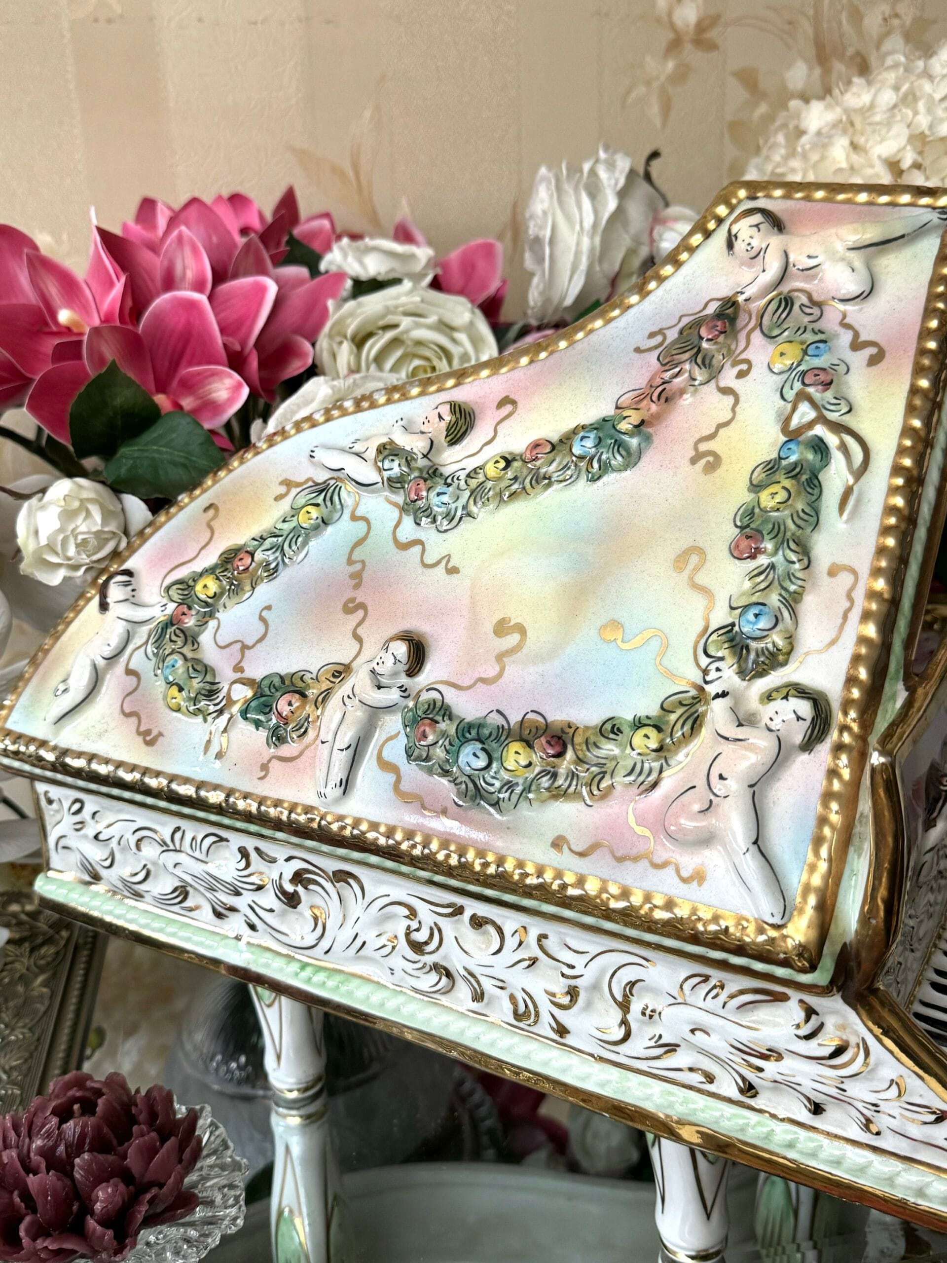 Унікальний вантажний рдкісрий рояль /статуетка від Capodimonte Italy - Зображення 3