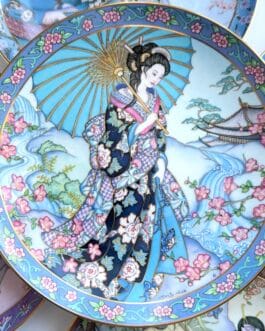 Колекційна серія декоративних тарілок в японському стилі від Royal Doulton - Princess of the Iris, створених для Franklin Mint