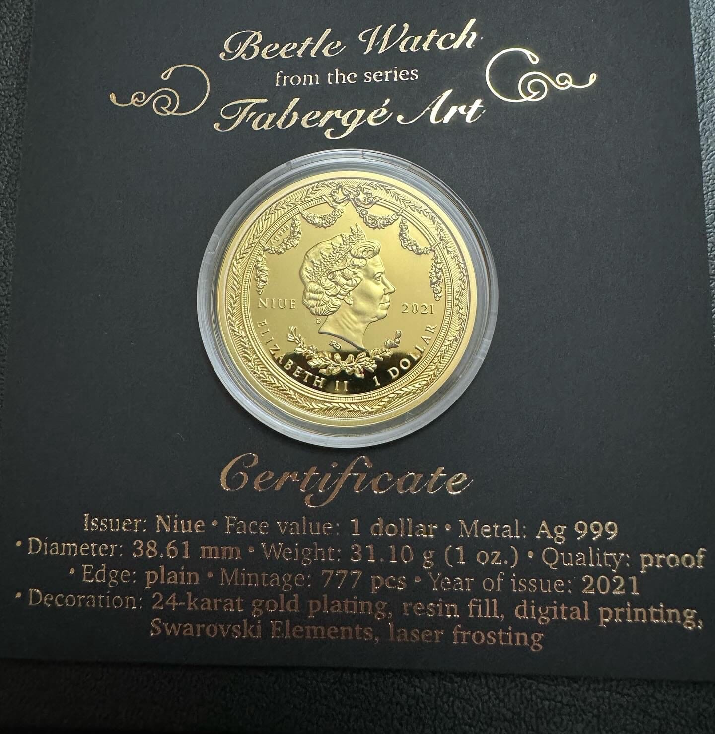 Колекційна срібна монета - новий випуск у серії мистецтво "Faberge" - Зображення 14