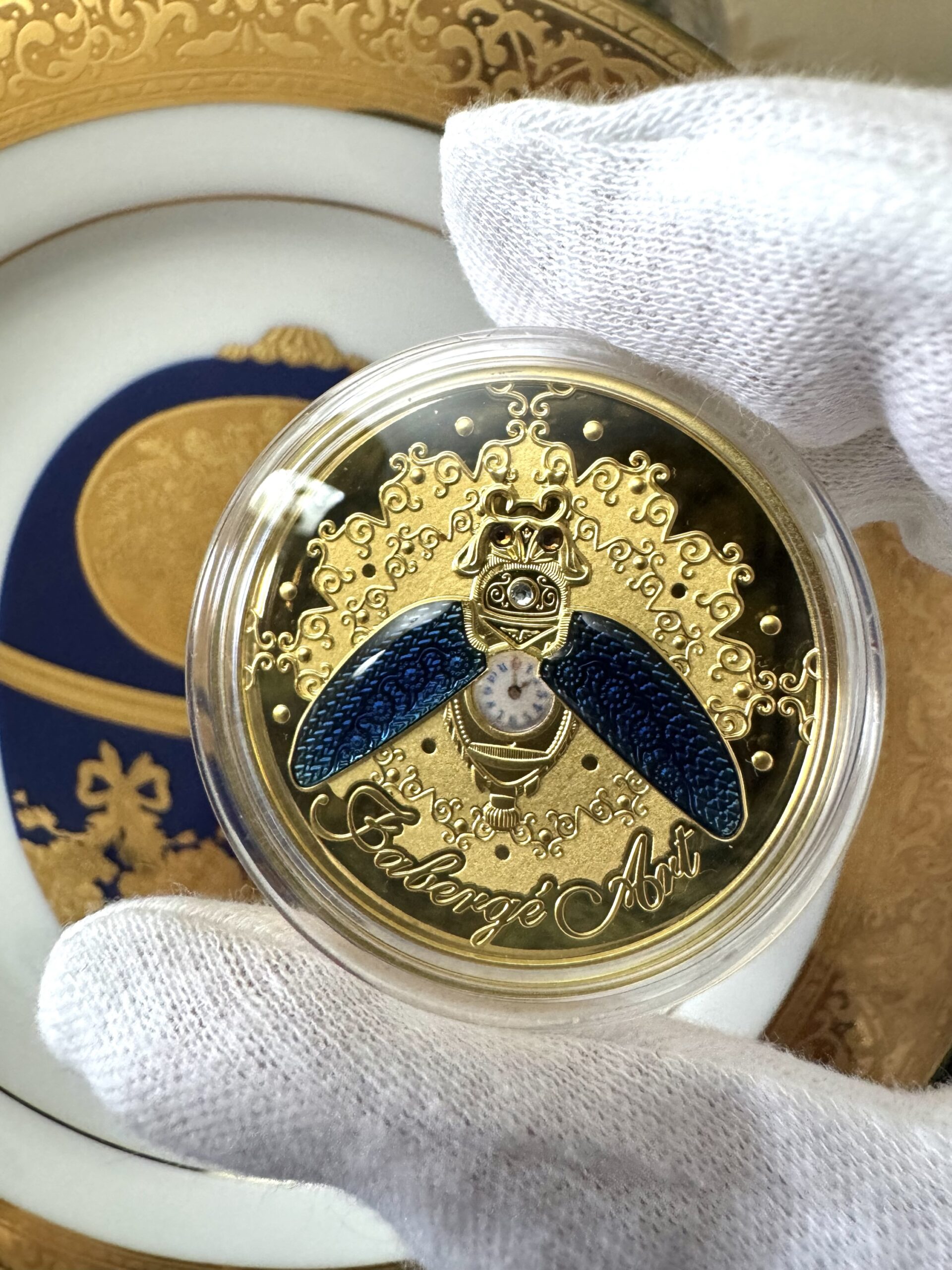 Колекційна срібна монета - новий випуск у серії мистецтво "Faberge" - Зображення 4